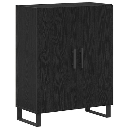 Credenza Montaggio a parete 2 pcs Rovere nero Legno multistrato - homemem39