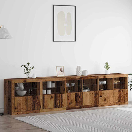 Credenza Legno vecchio 283 x 37 x 67 cm Legno multistrato