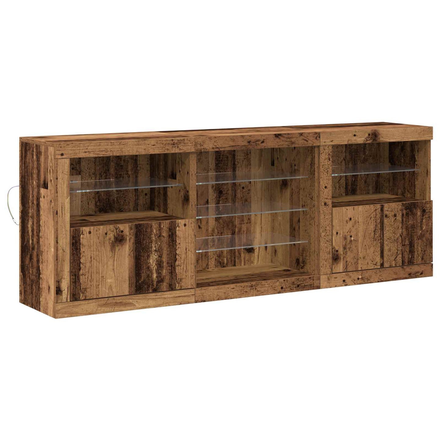 Madia LED Legno vecchio 181,5 x 37 x 67 cm Legno multistrato | homemem39