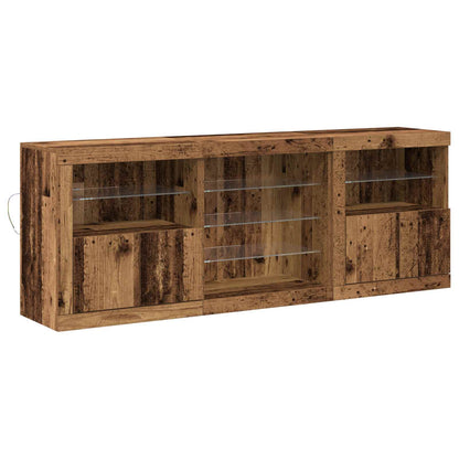 Madia LED Legno vecchio 181,5 x 37 x 67 cm Legno multistrato | homemem39