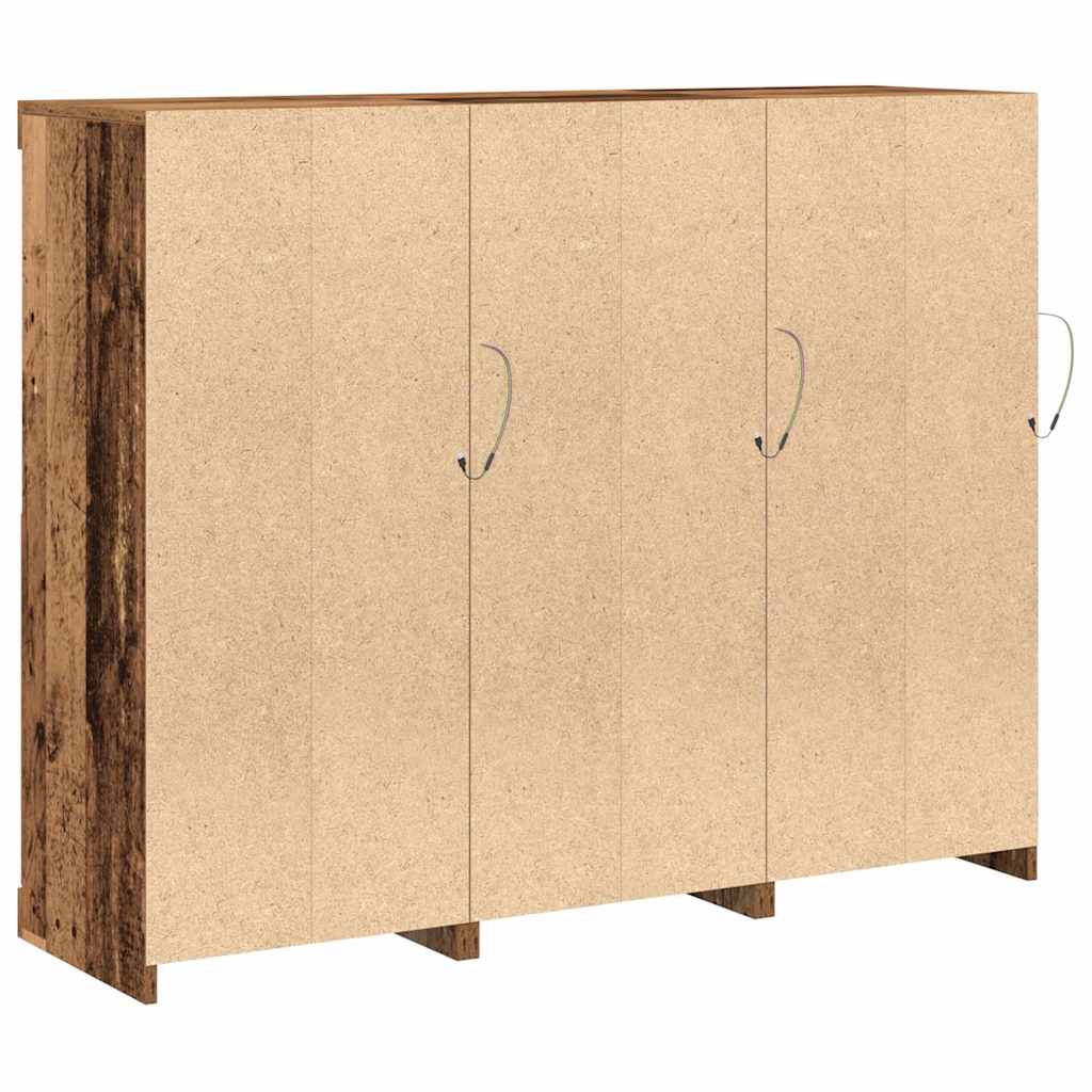 Credenza 3 pcs Legno vecchio 123 x 37 x 100 cm - homemem39