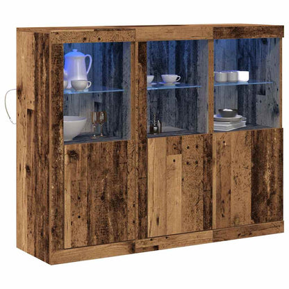 Credenza 3 pcs Legno vecchio 123 x 37 x 100 cm - homemem39