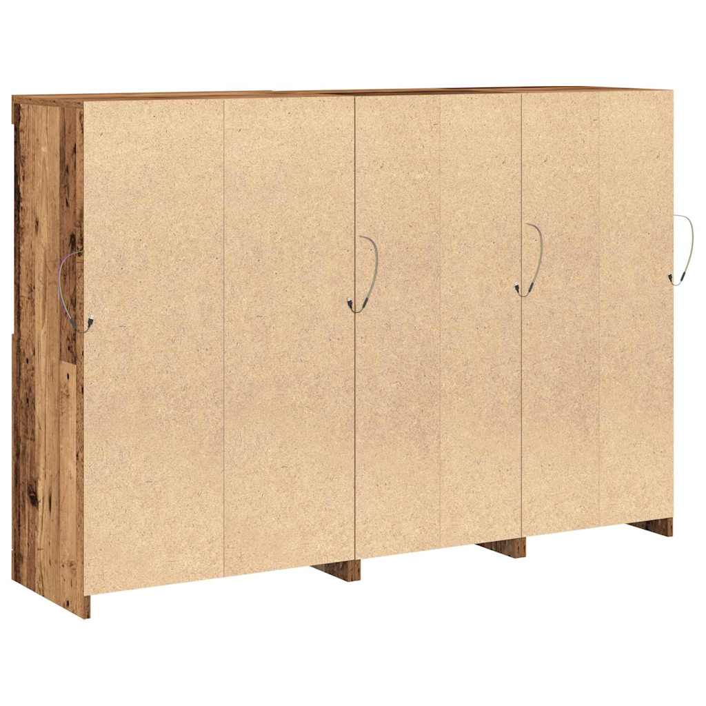 Madia LED Legno vecchio 142,5 x 37 x 100 cm Legno multistrato