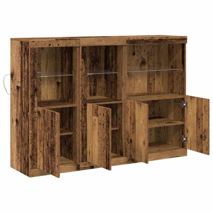 Madia LED Legno vecchio 142,5 x 37 x 100 cm Legno multistrato