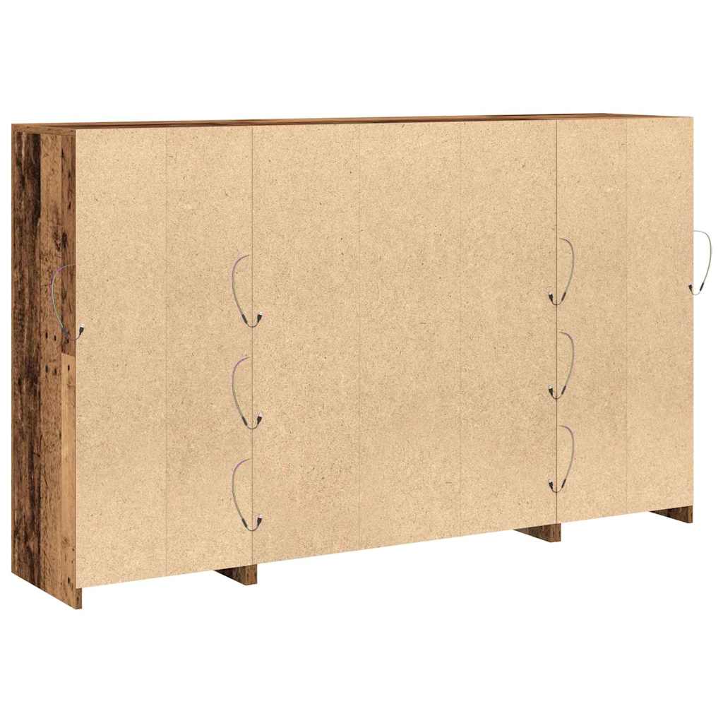 Madia LED Legno vecchio 163 x 37 x 100 cm Legno multistrato