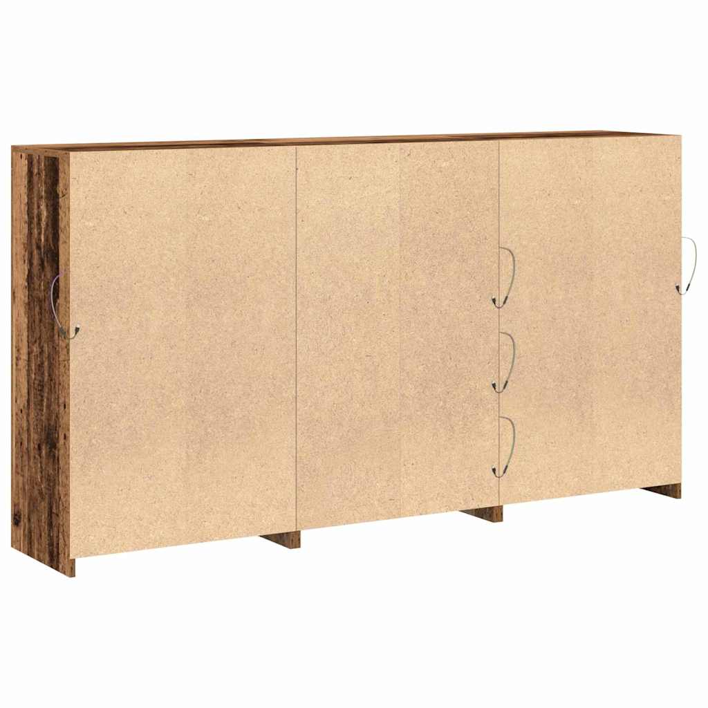 Credenza 3 pcs Legno vecchio 202 x 37 x 100 cm - homemem39