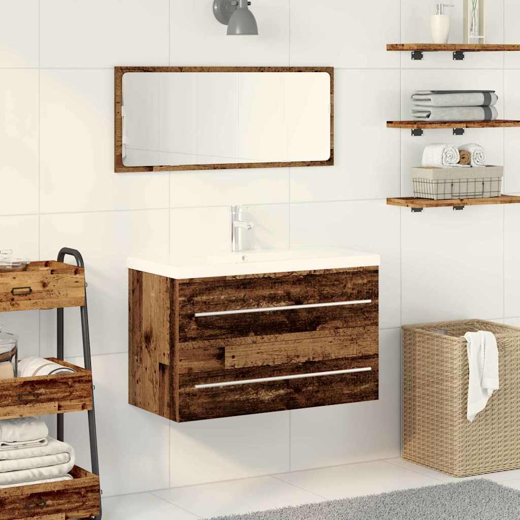 Armadio per Lavabo da Bagno Legno vecchio 80 x 38,5 x 48 cm | homemem39