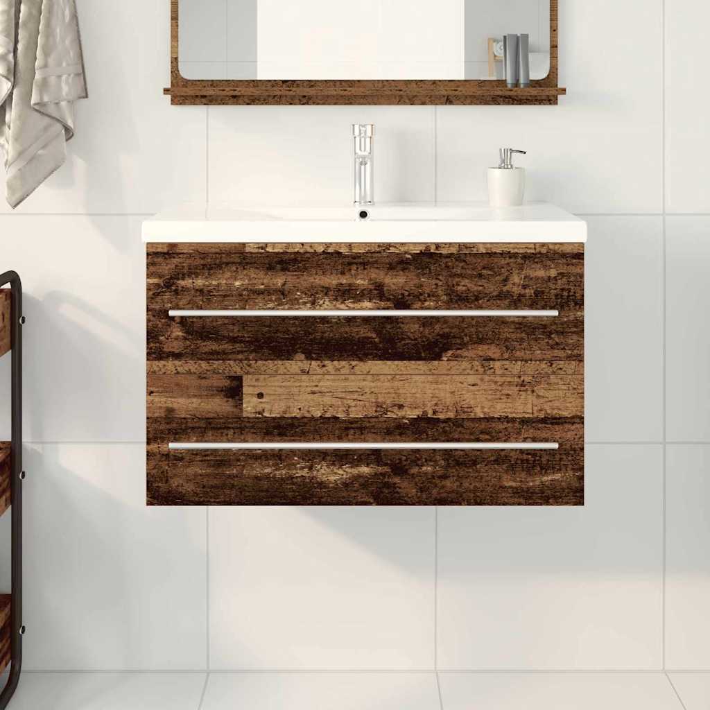 Armadio per Lavabo da Bagno 2 pcs 80 x 38,5 x 48 cm | homemem39