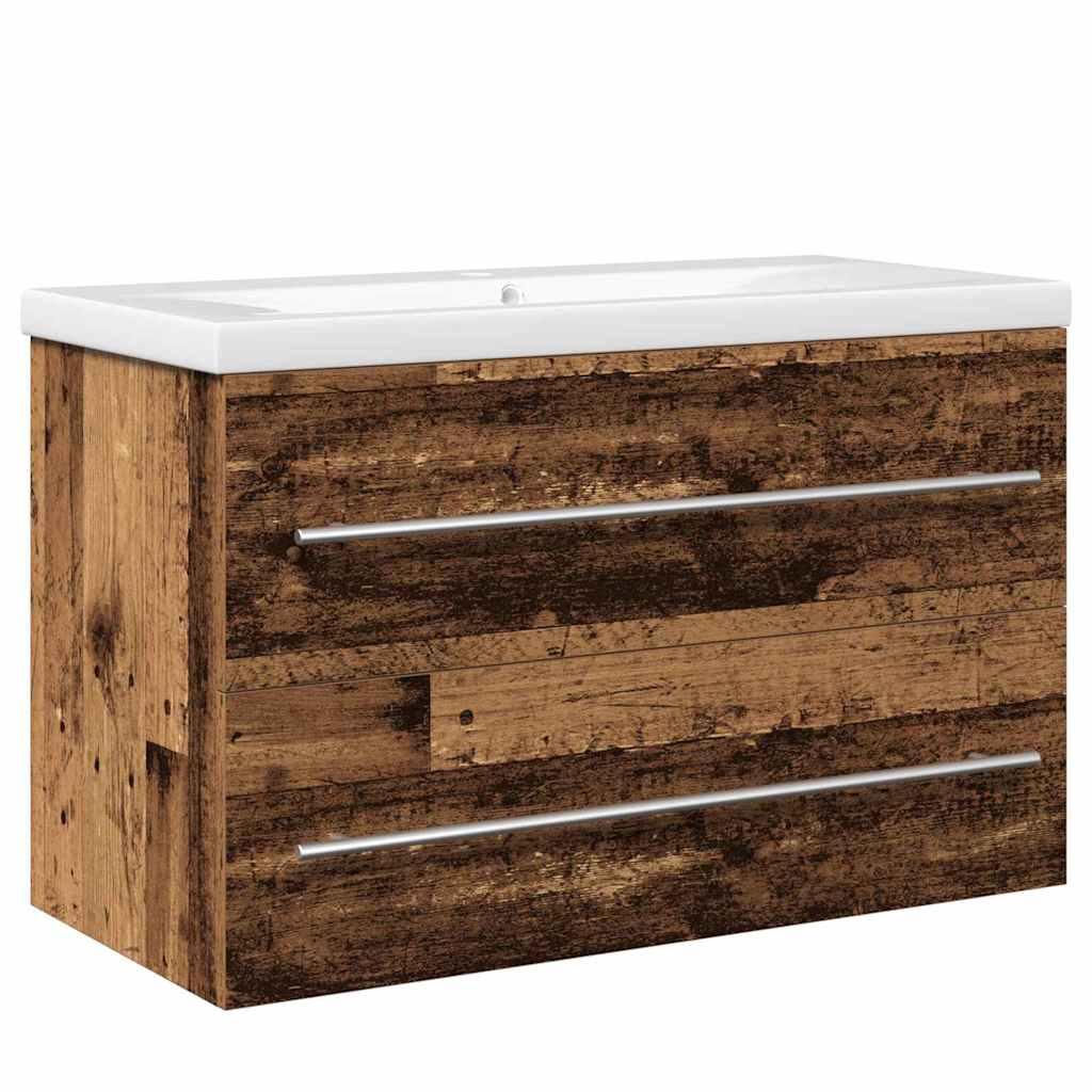 Armadio per Lavabo da Bagno 2 pcs 80 x 38,5 x 48 cm | homemem39