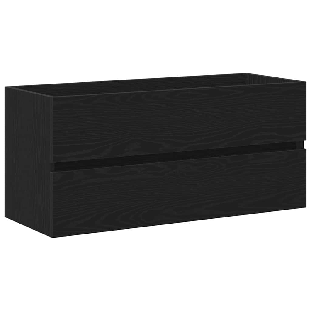 Armadio per Lavabo da Bagno Rovere Nero 90 x 39 x 62 cm | homemem39
