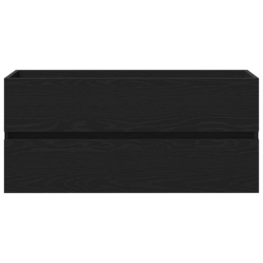 Armadio per Lavabo da Bagno Rovere Nero 90 x 39 x 62 cm | homemem39