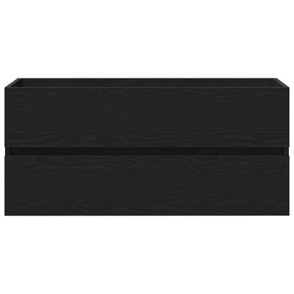 Armadio per Lavabo da Bagno Rovere Nero 90 x 39 x 62 cm | homemem39
