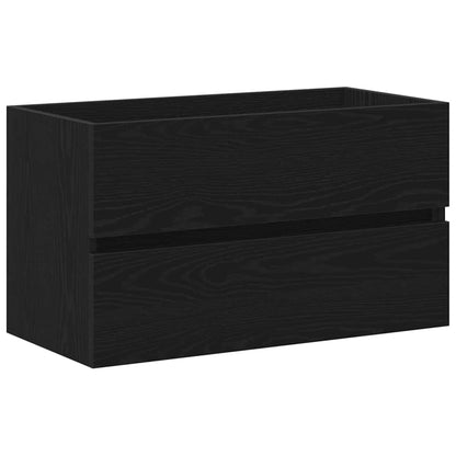 Armadio per Lavabo da Bagno Rovere Nero 80 x 39 x 62 cm | homemem39