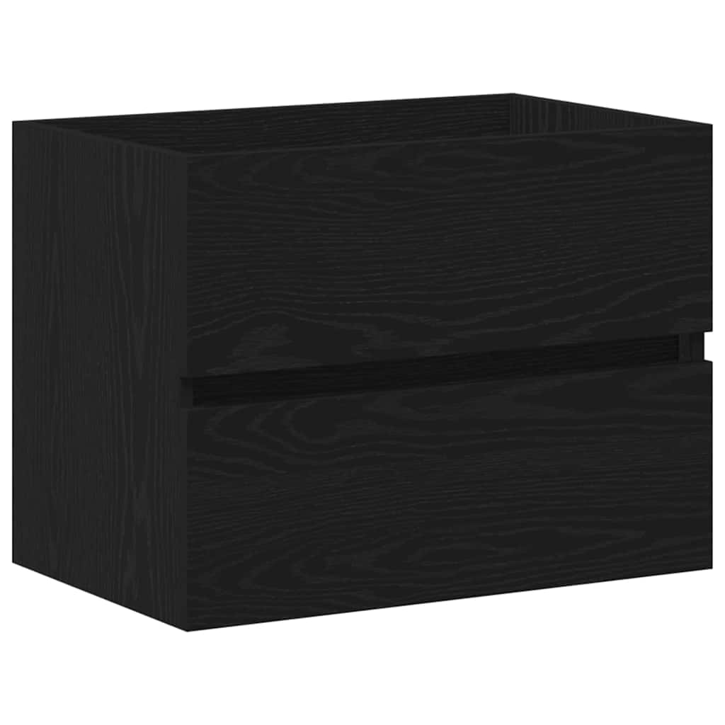 Armadio per Lavabo da Bagno Rovere Nero 60 x 39 x 62 cm | homemem39