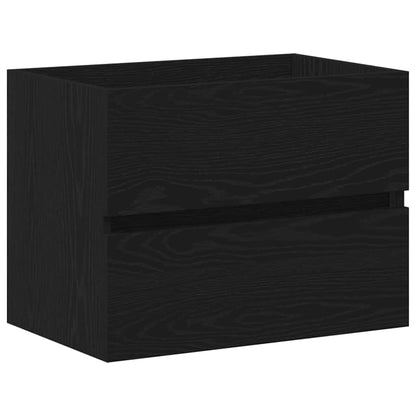 Armadio per Lavabo da Bagno Rovere Nero 60 x 39 x 62 cm | homemem39