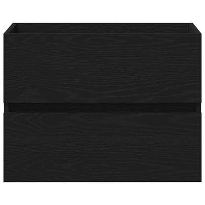 Armadio per Lavabo da Bagno Rovere Nero 60 x 39 x 62 cm | homemem39