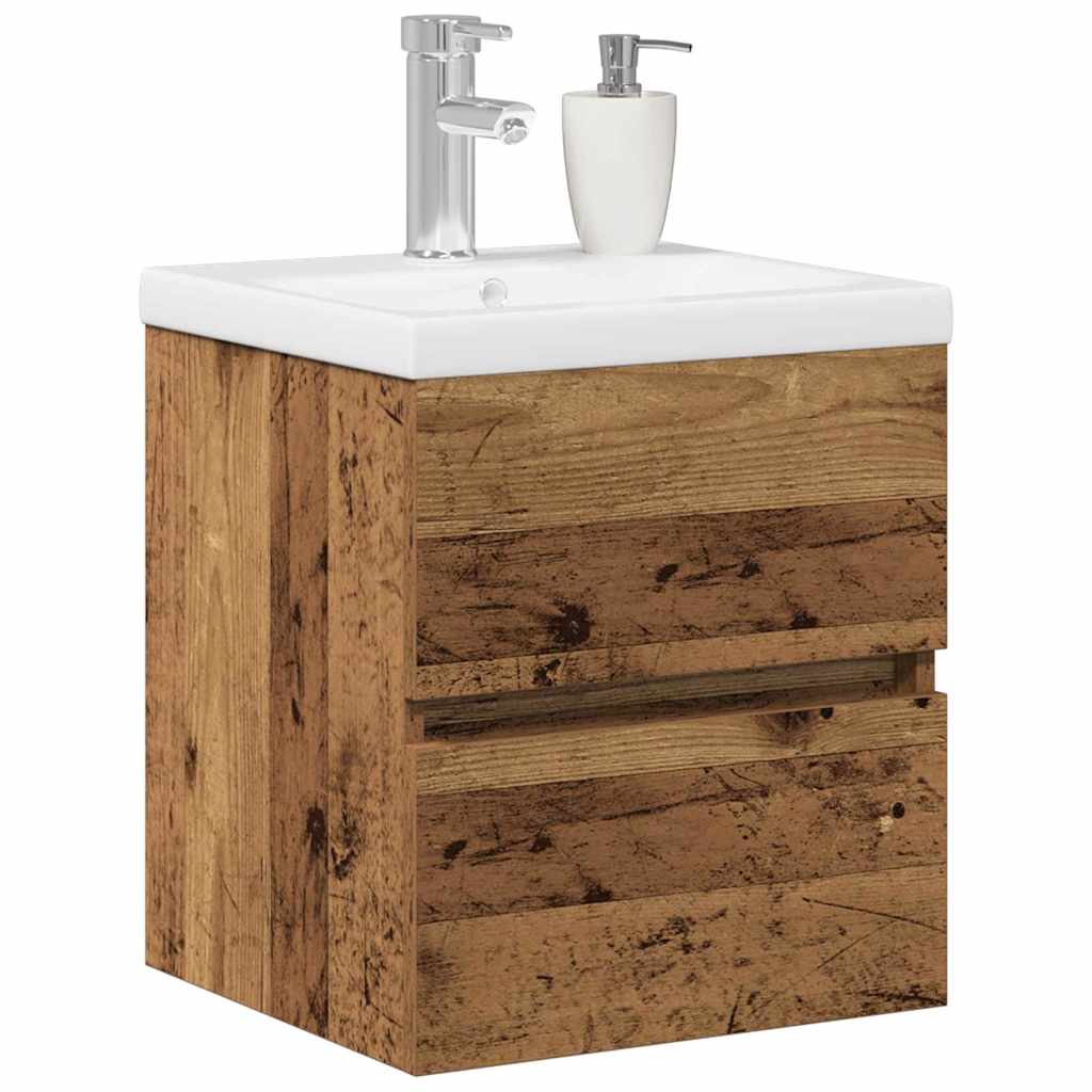 Armadio per Lavabo da Bagno Rovere Nero 41 x 39 x 62 cm | homemem39