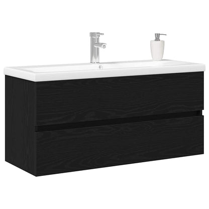Armadio per Lavabo da Bagno Rovere Nero 100 x 39 x 62 cm | homemem39