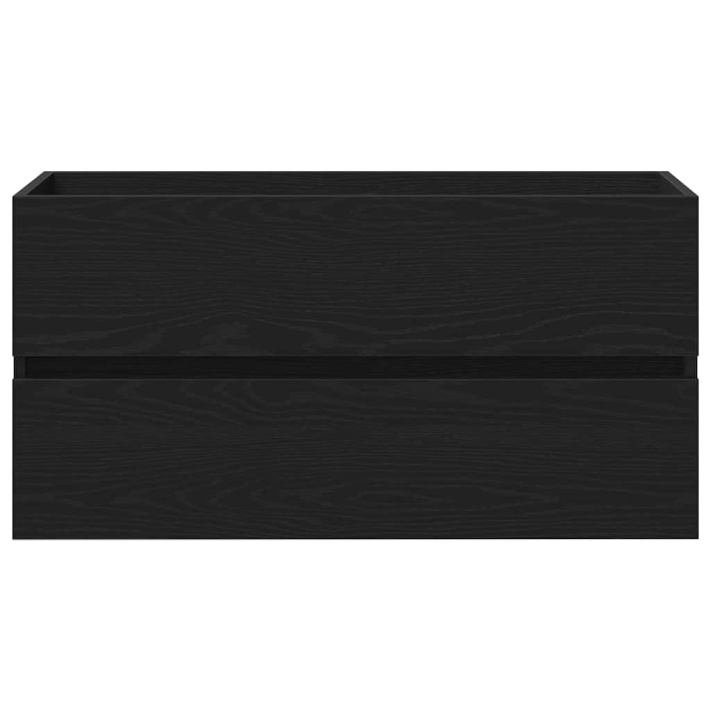 Armadio per Lavabo da Bagno Rovere Nero 90 x 39 x 62 cm | homemem39