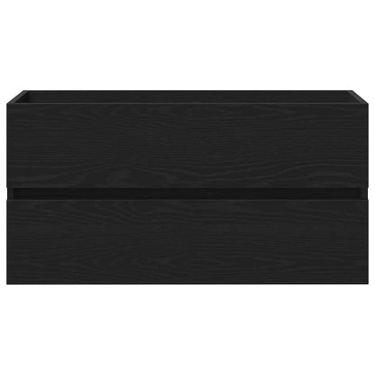 Armadio per Lavabo da Bagno Rovere Nero 90 x 39 x 62 cm | homemem39