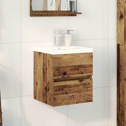 Armadio per Lavabo da Bagno Rovere Nero 80 x 39 x 62 cm | homemem39