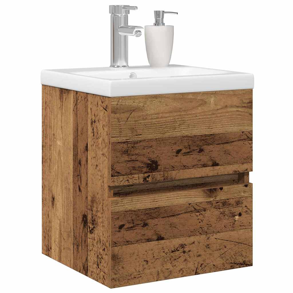 Armadio per Lavabo da Bagno Rovere Nero 80 x 39 x 62 cm | homemem39