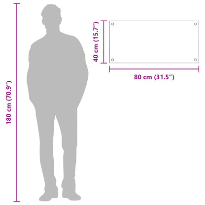 Rivestimento da Cucina Grigio chiaro 80 x 40 cm vetro temperato