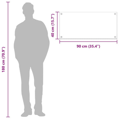 Rivestimento da Cucina Grigio chiaro 90 x 40 x 0.6 cm