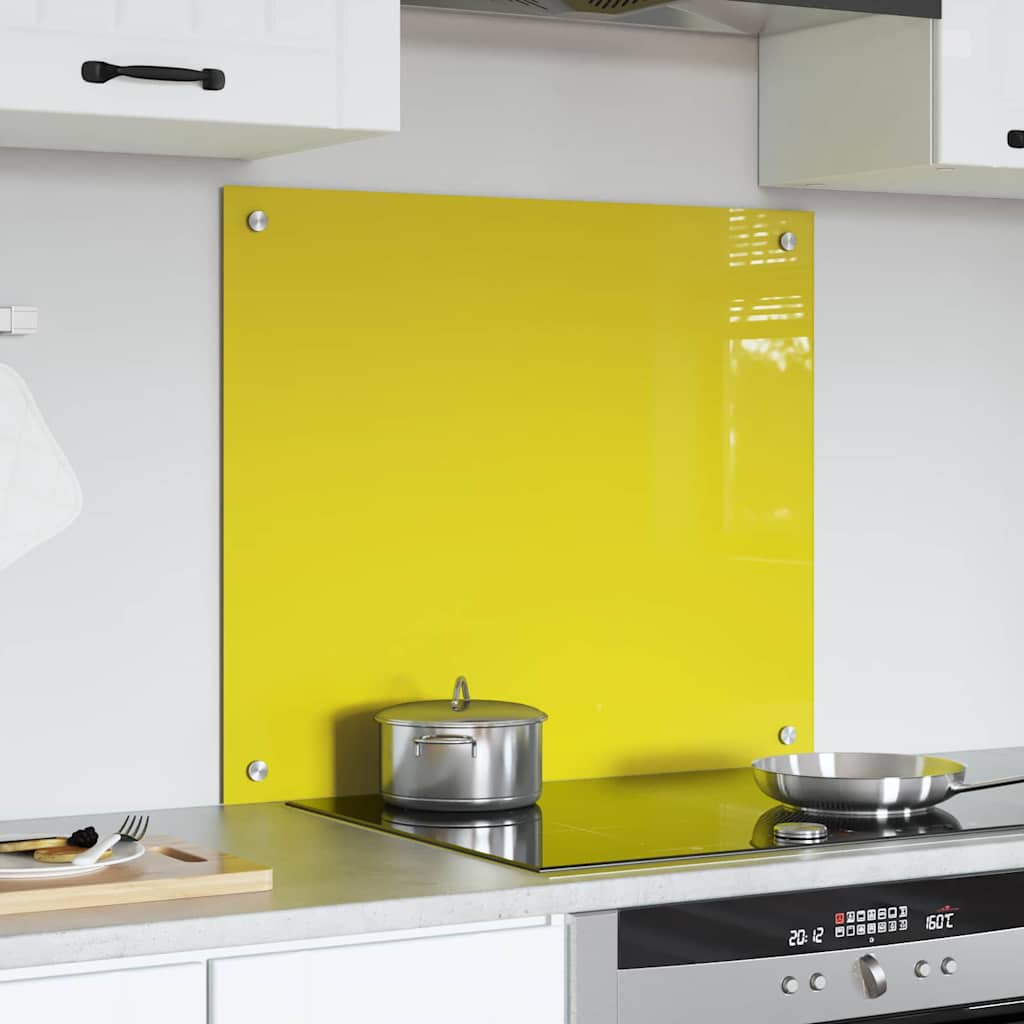Rivestimento da Cucina Giallo 70 x 60 x 0.6 cm vetro temperato