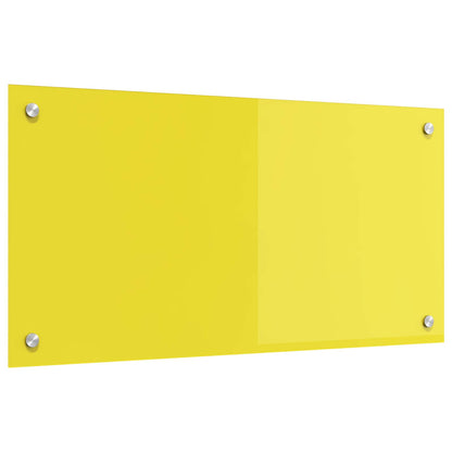 Rivestimento da Cucina Giallo 80 x 40 x 0,6 cm vetro temperato