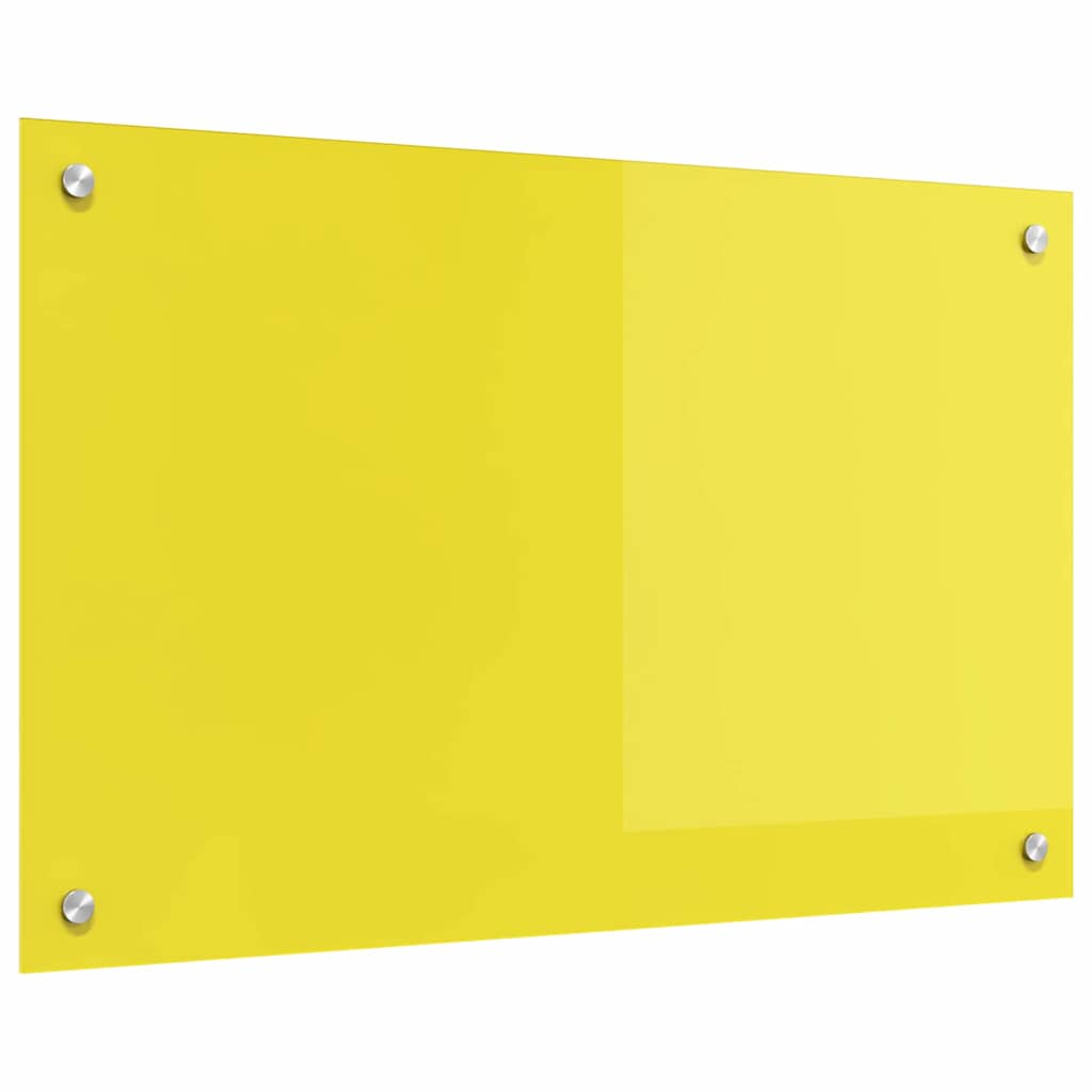 Rivestimento da Cucina Giallo 80 x 50 x 0.6 cm vetro temperato
