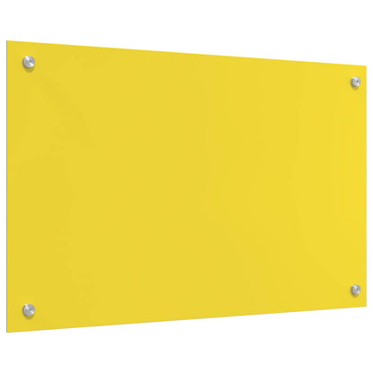 Rivestimento da Cucina Giallo 80 x 50 x 0,6 cm vetro temperato