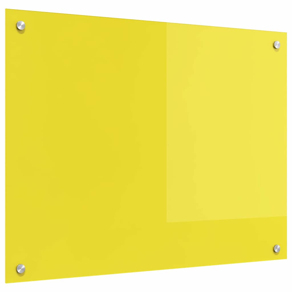 Rivestimento da Cucina Giallo 80 x 60 x 0.6 cm vetro temperato