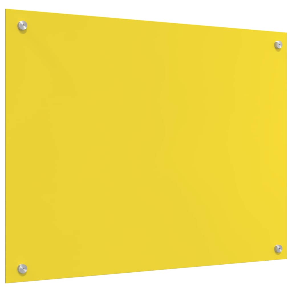 Rivestimento da Cucina Giallo 80 x 60 x 0.6 cm vetro temperato