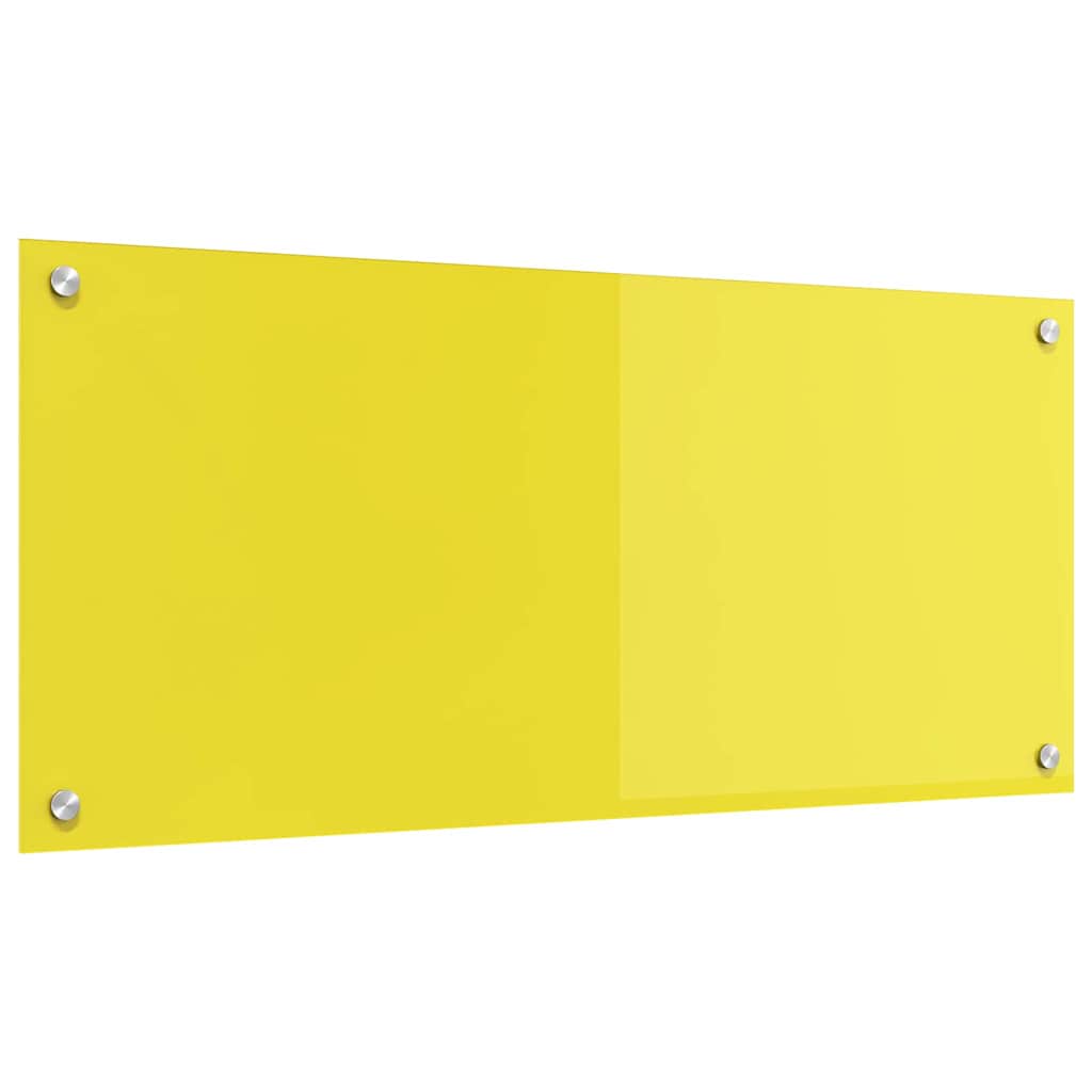 Rivestimento da Cucina Giallo 90 x 40 x 0.6 cm vetro temperato