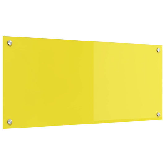 Rivestimento da Cucina Giallo 90 x 40 x 0,6 cm vetro temperato