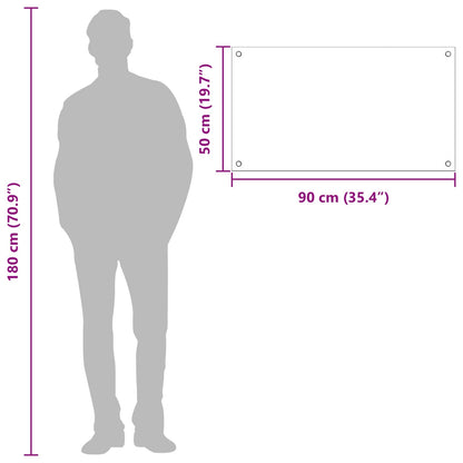 Rivestimento da Cucina Giallo 90 x 50 x 0,6 cm vetro temperato