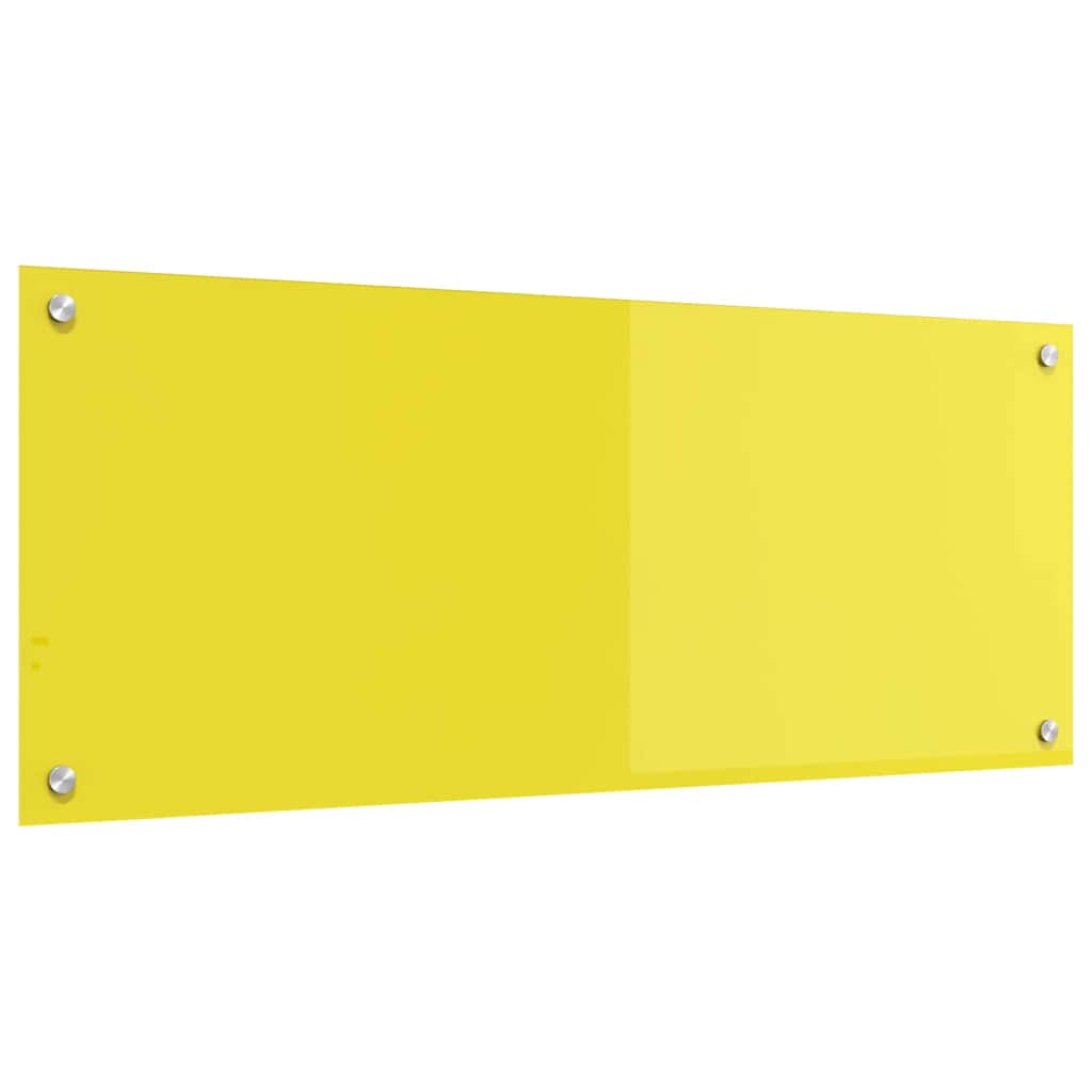 Rivestimento da Cucina Giallo 100 x 40 x 0.6 cm vetro temperato