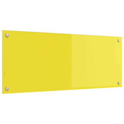 Rivestimento da Cucina Giallo 100 x 40 x 0,6 cm vetro temperato