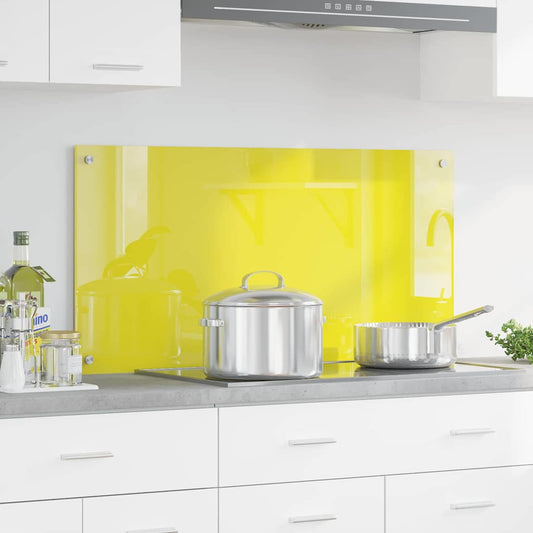 Rivestimento da Cucina Giallo 100 x 50 x 0.6 cm vetro temperato
