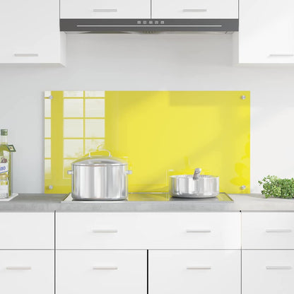 Rivestimento da Cucina Giallo 100 x 50 x 0.6 cm vetro temperato