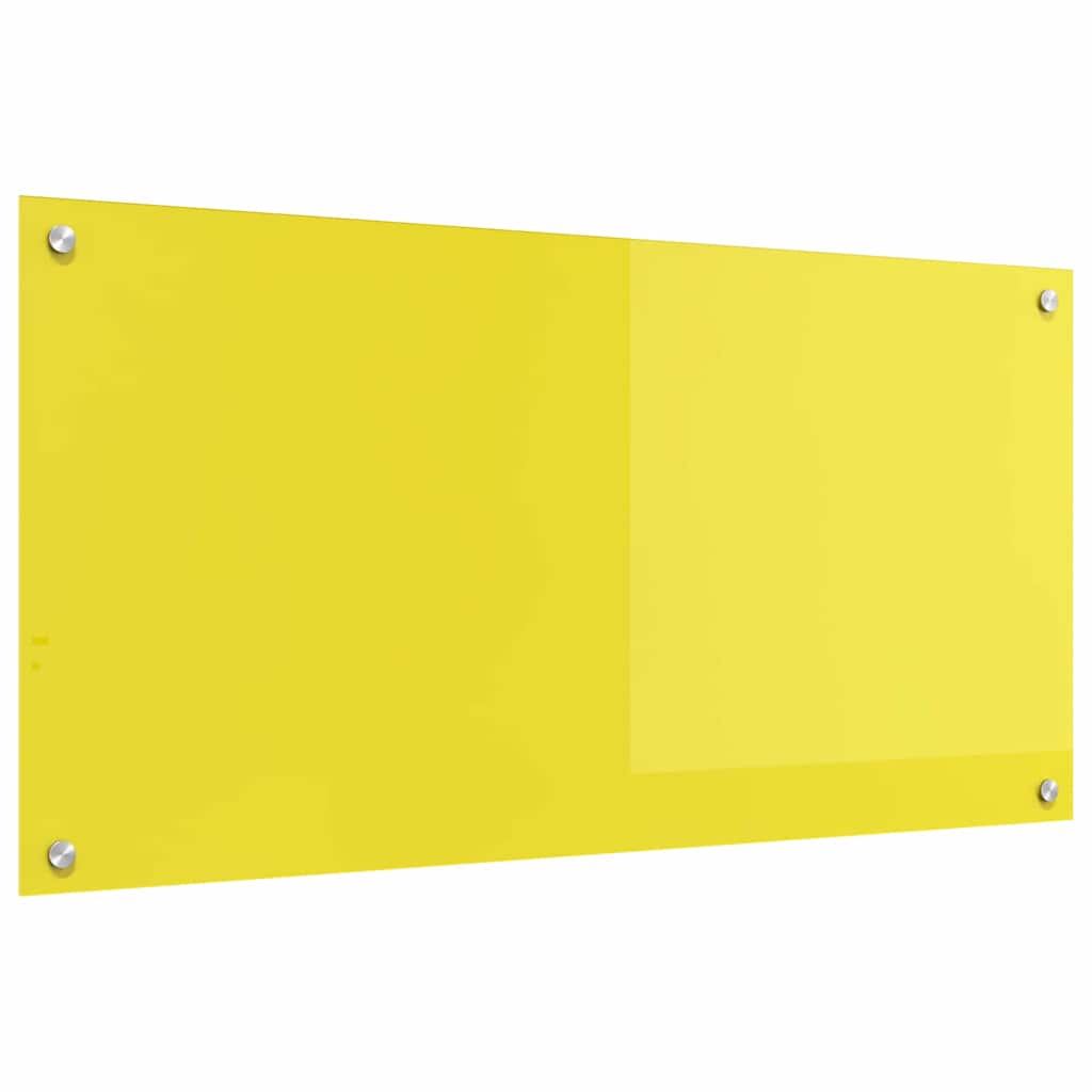 Rivestimento da Cucina Giallo 100 x 50 x 0.6 cm vetro temperato