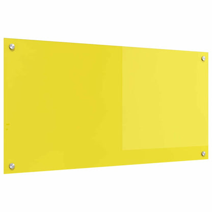 Rivestimento da Cucina Giallo 100 x 50 x 0.6 cm vetro temperato