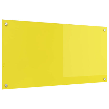Rivestimento da Cucina Giallo 100 x 50 x 0,6 cm vetro temperato
