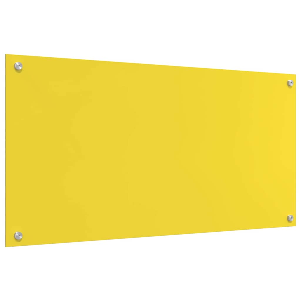 Rivestimento da Cucina Giallo 100 x 50 x 0.6 cm vetro temperato