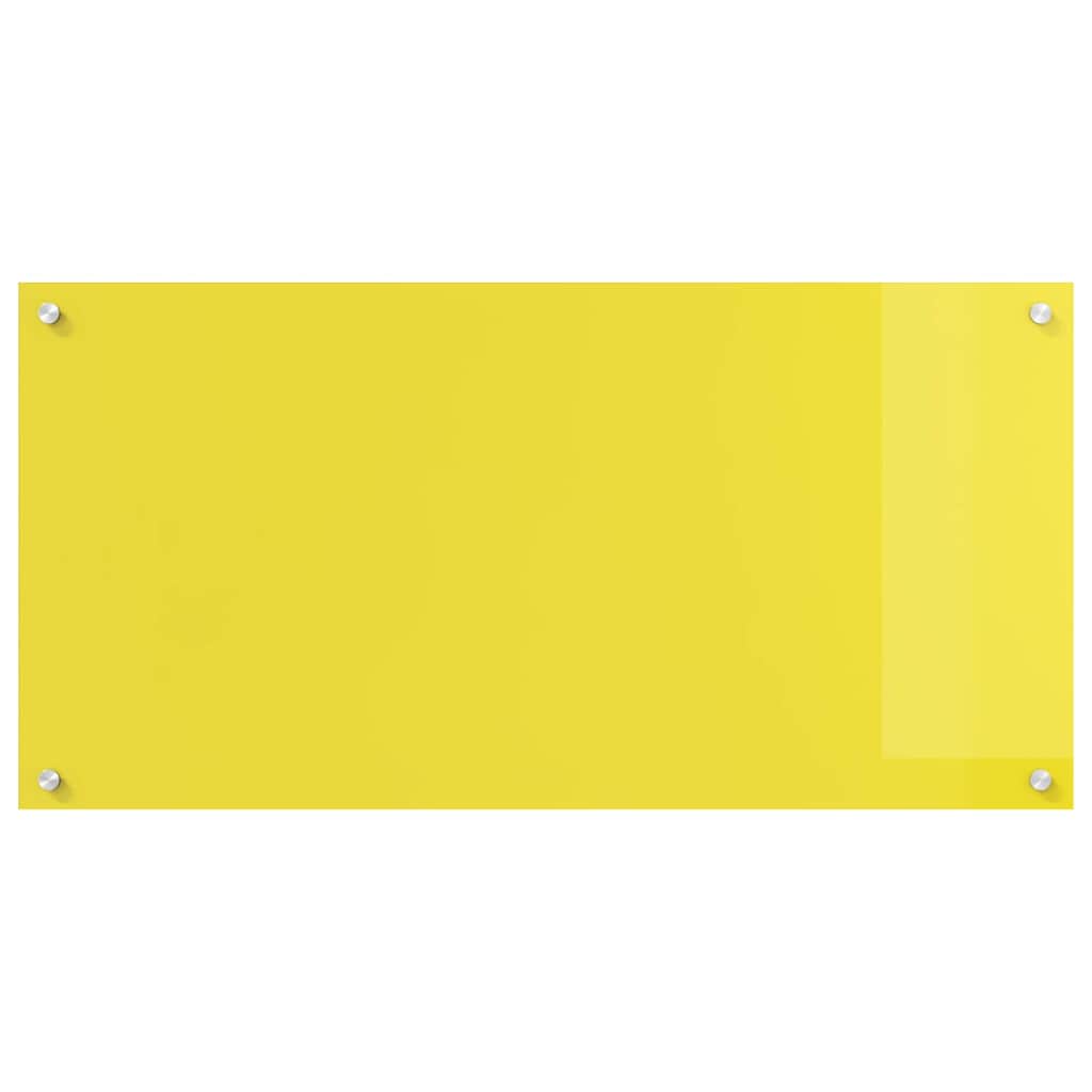 Rivestimento da Cucina Giallo 100 x 50 x 0.6 cm vetro temperato