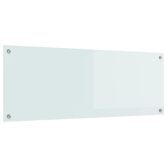 Schienale da cucina Bianco 110 x 40 cm vetro temperato | homemem39