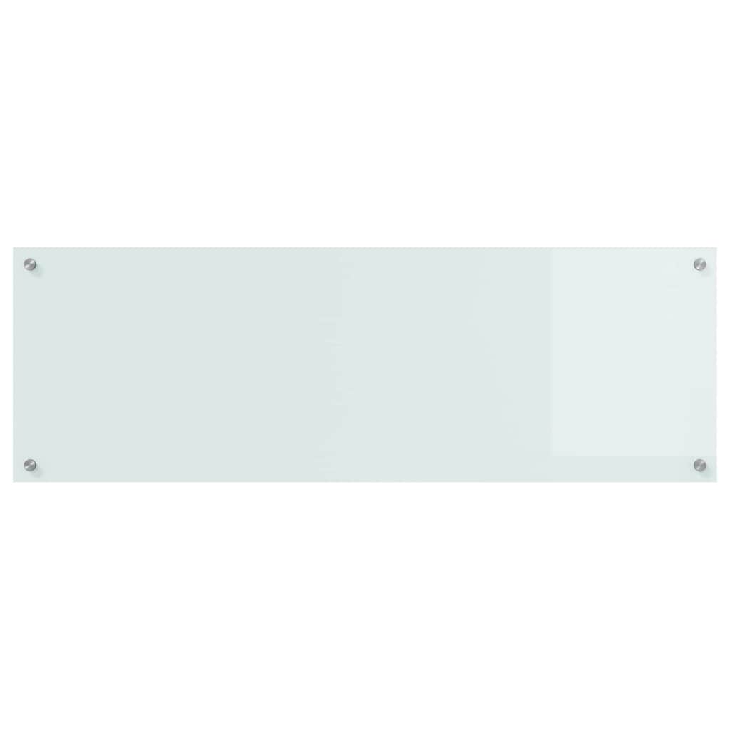 Schienale da cucina Bianco 120 x 40 cm vetro temperato | homemem39