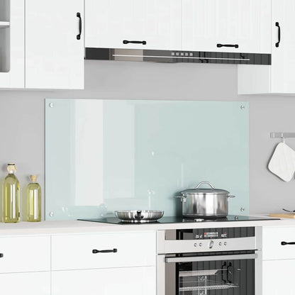 Schienale da cucina Bianco 120 x 60 cm vetro temperato | homemem39