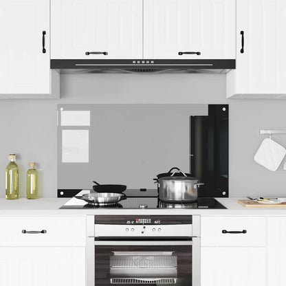 Rivestimento da Cucina Nero 110 x 60 x 0.6 cm vetro temperato